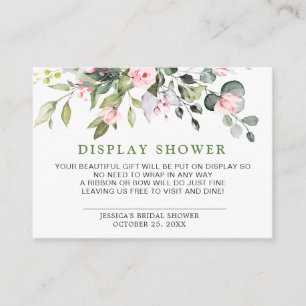Tarjeta De Recepción Elegante Eucalyptus Gift Bridal SHOWER