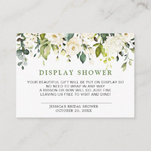 Tarjeta De Recepción Elegante Eucalyptus Gift Bridal SHOWER