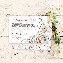 Tarjeta De Recepción Elegante Floral Bridal Shower