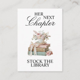 Tarjeta De Recepción Elegante Floral Su próximo capítulo Desayuno Nupci