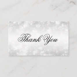 Tarjeta De Recepción Elegante Gracias Insertar Luces De Aluminio De Pla