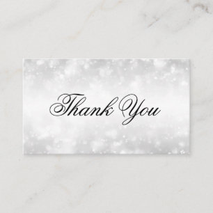 Tarjeta De Recepción Elegante Gracias Insertar Luces De Aluminio De Pla