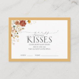 Tarjeta De Recepción Elegante juego de ducha de flores salvajes amarill