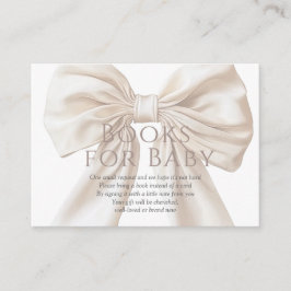 Tarjeta De Recepción Elegante libro beige negro de género para bebé