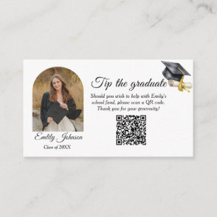 Tarjeta De Recepción Elegante Minimalista Graduación Minimalista