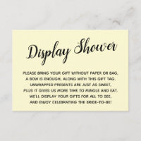 Elegante, mínimo, sin envolver ducha de novia Amar