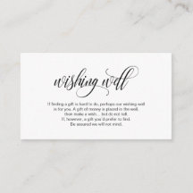 Elegante moderno, guión negro, Boda deseando bien