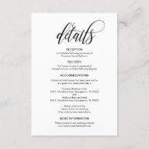 Elegante Moderno, Letra Negra, Detalles de Nuestra