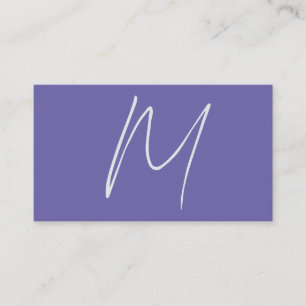 Tarjeta De Recepción Elegante Moderno Plano Monograma de Nombre Propio