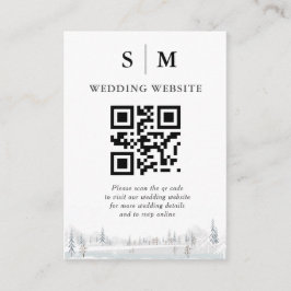 Tarjeta De Recepción Elegante País de las Maravillas de Invierno Copos 