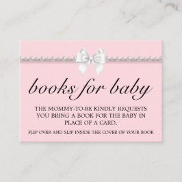 Tarjeta De Recepción Elegante pedido de Baby Shower de Glam Tiffany