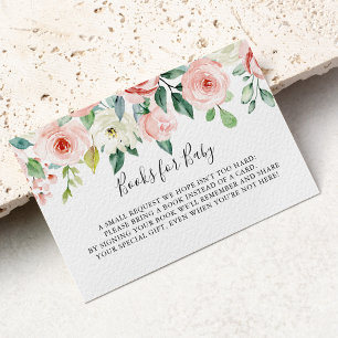 Tarjeta De Recepción Elegante petición de libro de Baby Shower de Daint