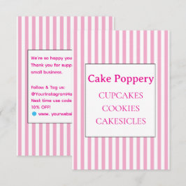 Tarjeta De Recepción Elegante Rayado