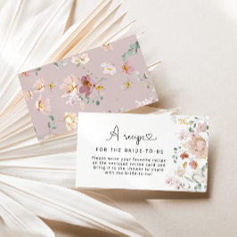 Tarjeta De Recepción Elegante receta de flores silvestres para que la n