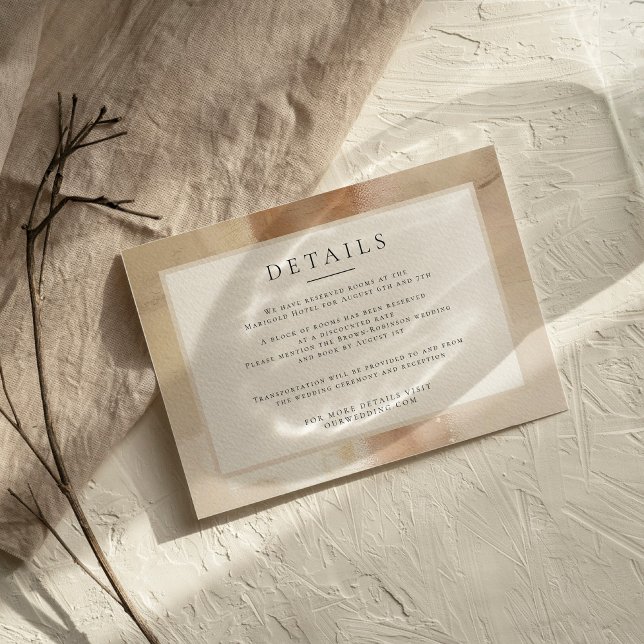 Tarjeta De Recepción Elegante Resumen Detalles del Monograma Dorado Bod (Subido por el creador)