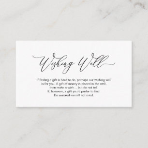 Tarjeta De Recepción Elegante romántico, negro, Boda deseoso bien