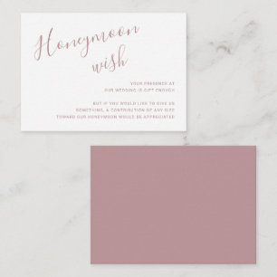 Tarjeta De Recepción Elegante Rosa Boda moderno
