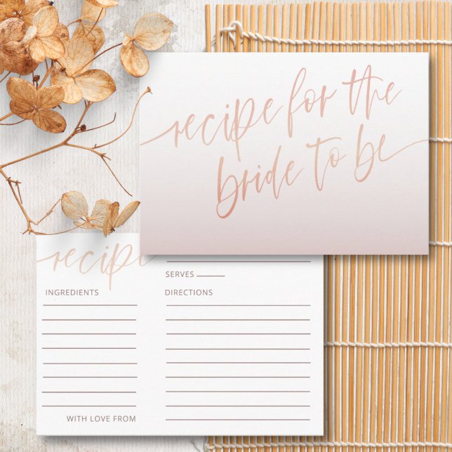 Tarjeta De Recepción Elegante Rosa Caligrafía de Oro Ducha Bridal (Subido por el creador)