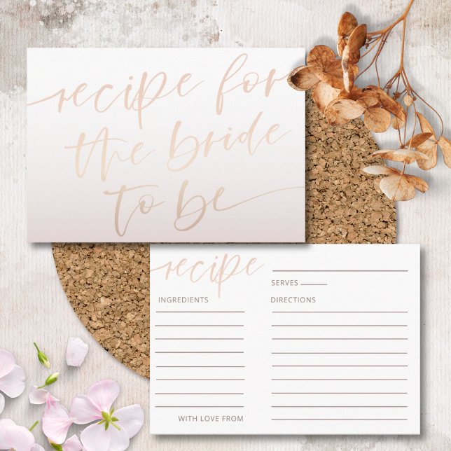 Tarjeta De Recepción Elegante Rosa Caligrafía de Oro Ducha Bridal (Subido por el creador)