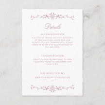 Elegante Rosa de línea detalles del Boda de arte