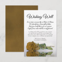 Elegante Rosa Ochre Ochre Boda Deseando Poema Bien