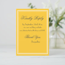 Elegante Simple Amarillo Blanco Borde Fantasía Neg