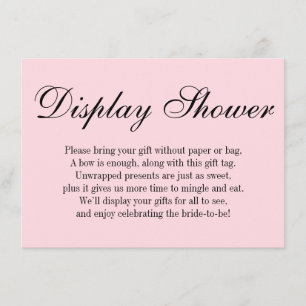 Tarjeta De Recepción Elegante, simple, sin envolver ducha de novia, ros