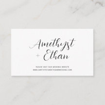 Elegante sitio web de Boda de guiones modernos