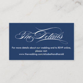 Tarjeta De Recepción Elegante sitio web de Bodas Náuticos de la Marina