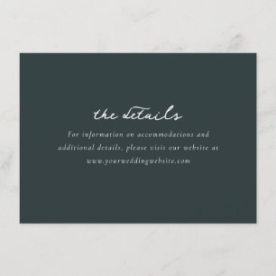 Tarjeta De Recepción Elegante Tipografía Verde