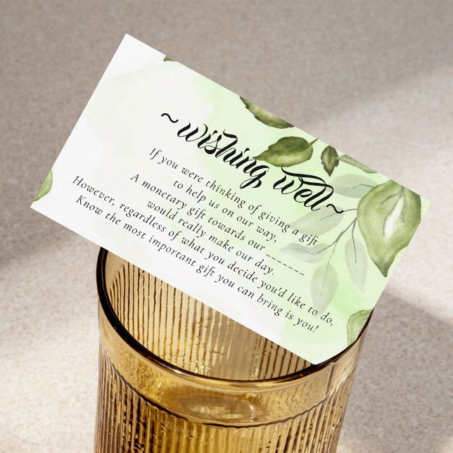 Tarjeta De Recepción Elegante vegetación deseable para el Boda (Subido por el creador)