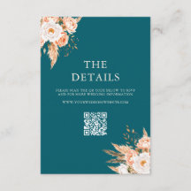 Elegante Verde azulado Boho Moda Boda floral otoño