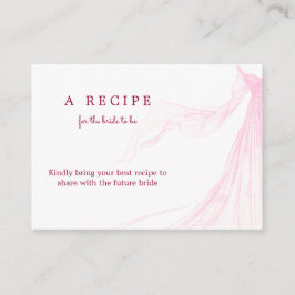 Tarjeta De Recepción Elegante vestido de novia rosa suave para fiesta d