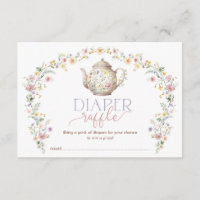 Elegante Wildflower Garden Tea Fiesta Diaper Raffl