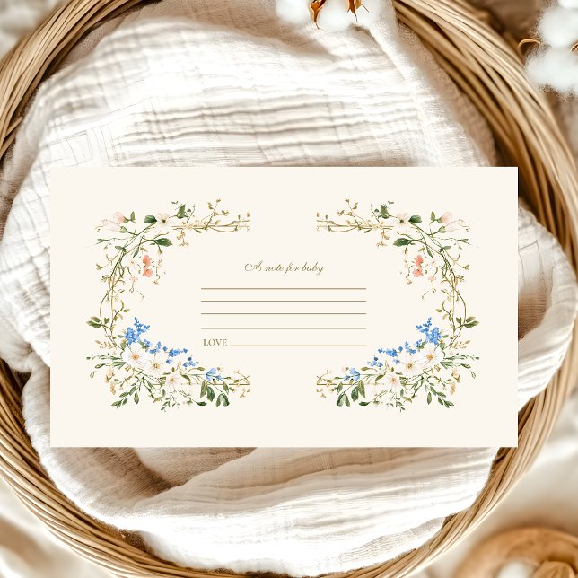 Tarjeta De Recepción Elegante Woodland Fern Baby Shower Note para el be (Subido por el creador)