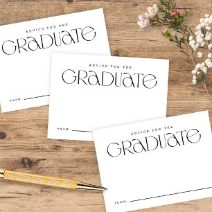 Tarjeta De Recepción Elegante y moderno consejo de graduación B+W