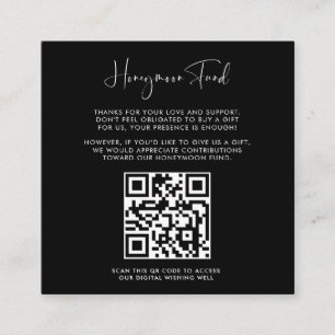 Tarjeta De Recepción Elegante y moderno fondo de luna de miel negro cód