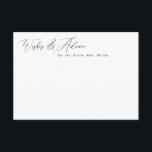 Tarjeta De Recepción Elegantes cartas de consejos y deseos Minimalistas<br><div class="desc">Este elegante diseño presenta un encabezado de script en cualquier color y su texto personalizado. Agregue el texto utilizando el formulario de plantilla. Seleccione la opción que desea personalizar para cambiar los estilos y colores de texto.</div>