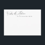 Tarjeta De Recepción Elegantes cartas de consejos y deseos Minimalistas<br><div class="desc">Este elegante diseño presenta un encabezado de script en cualquier color y su texto personalizado. Agregue el texto utilizando el formulario de plantilla. Seleccione la opción que desea personalizar para cambiar los estilos y colores de texto.</div>