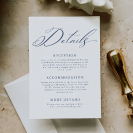 Tarjeta De Recepción Elegantes detalles Minimalistas del Boda