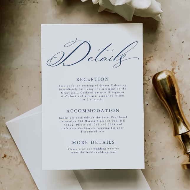 Tarjeta De Recepción Elegantes detalles Minimalistas del Boda (Subido por el creador)