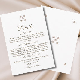 Tarjeta De Recepción Elegantes detalles Minimalistas del Boda de la Per