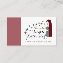 Tarjeta De Recepción Elegantes estrellas en caída, registro de regalos