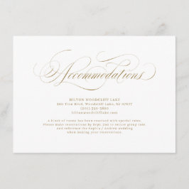 Tarjeta De Recepción Elegantes habitaciones clásicas de boda caligráfic