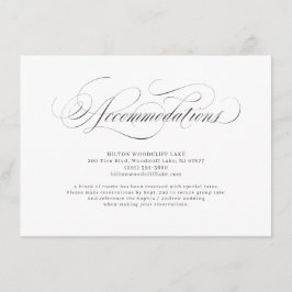 Tarjeta De Recepción Elegantes habitaciones clásicas de boda caligráfic