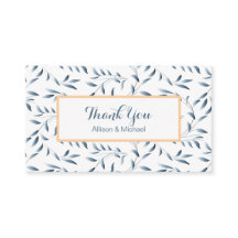 Elegantes hojas de sauce azul antiguo gracias