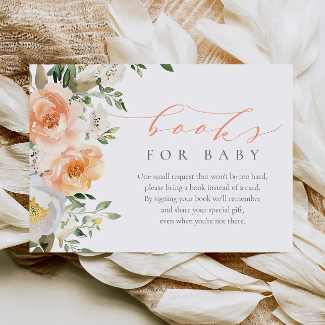 Tarjeta De Recepción Elegantes libros Baby Shower para bebé niñas de be (Subido por el creador)