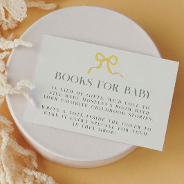 Tarjeta De Recepción Elegantes libros de goma para Baby Shower