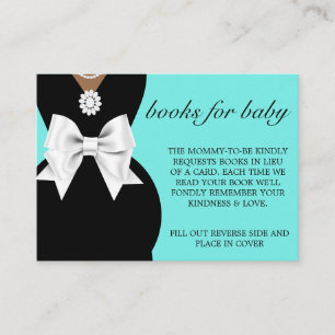 Tarjeta De Recepción Elegantes libros de la etnia Glam Tiffany para Bab