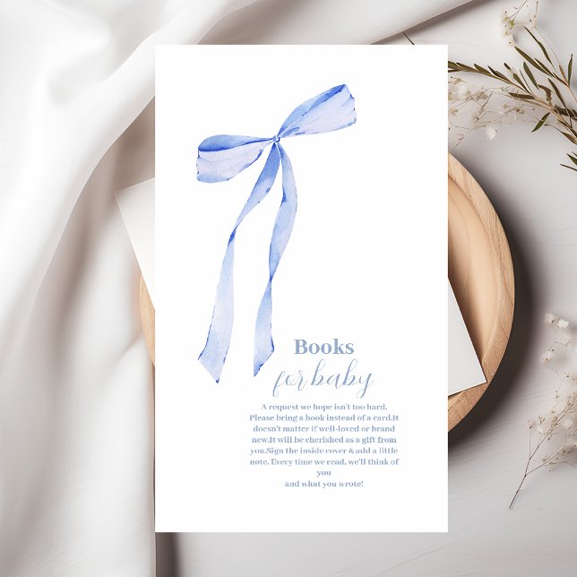 Tarjeta De Recepción Elegantes Libros de Ojos Azules Ligeros para Bebé (Subido por el creador)